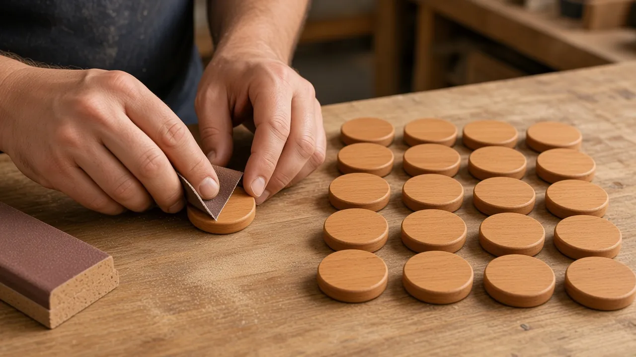 Discs on a bench