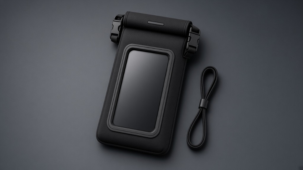 Unit with lanyard, flat packed