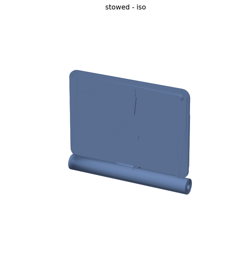 Stowed CAD iso